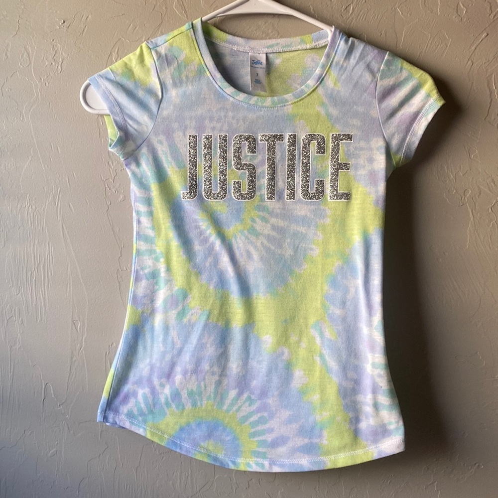 Justice tee - size 7